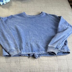 90 Degree By Reflex Indigo Crew Neck Sweater